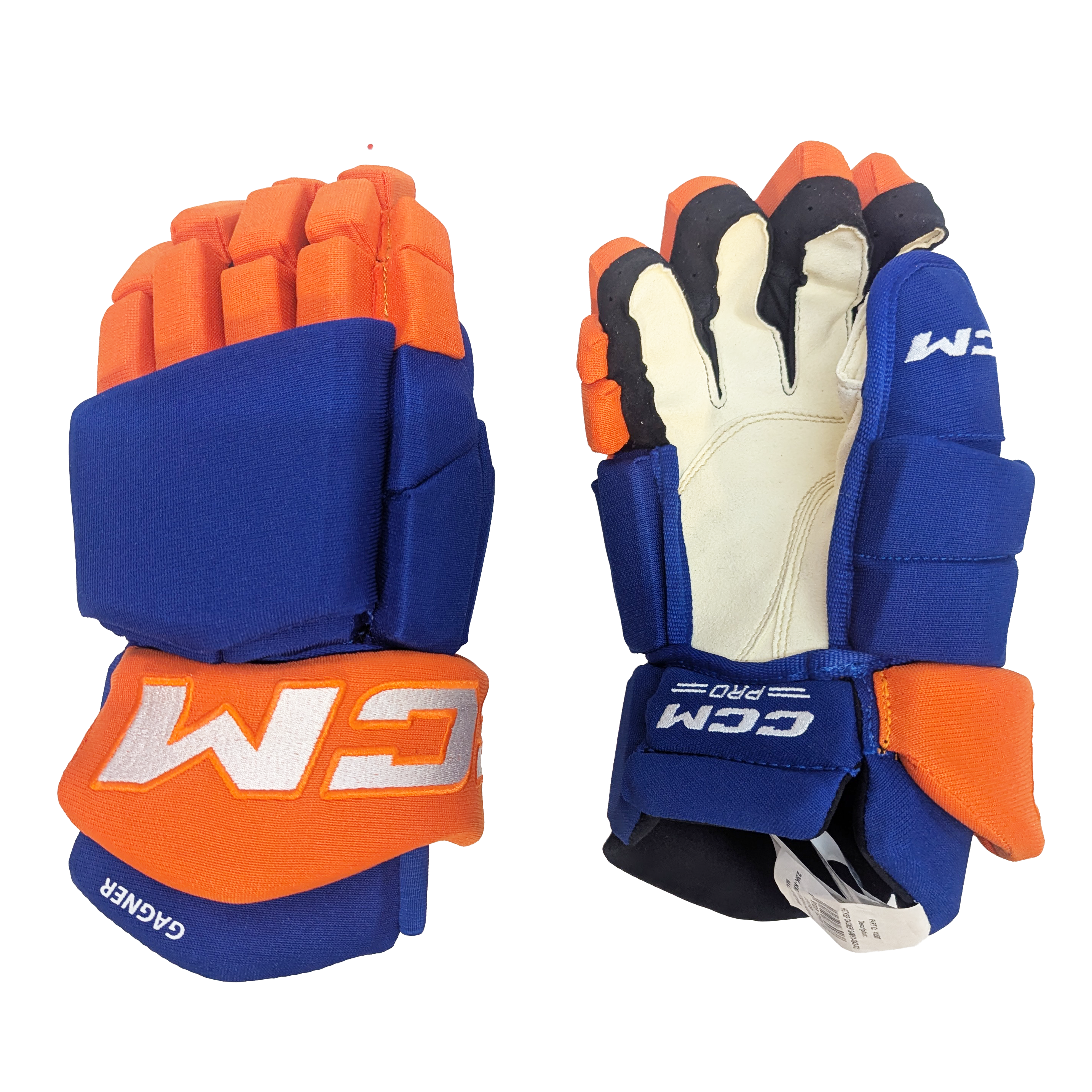 CCM HGTKPP - NHL Pro Stock Glove - Sam Gagner (Blue/Orange)